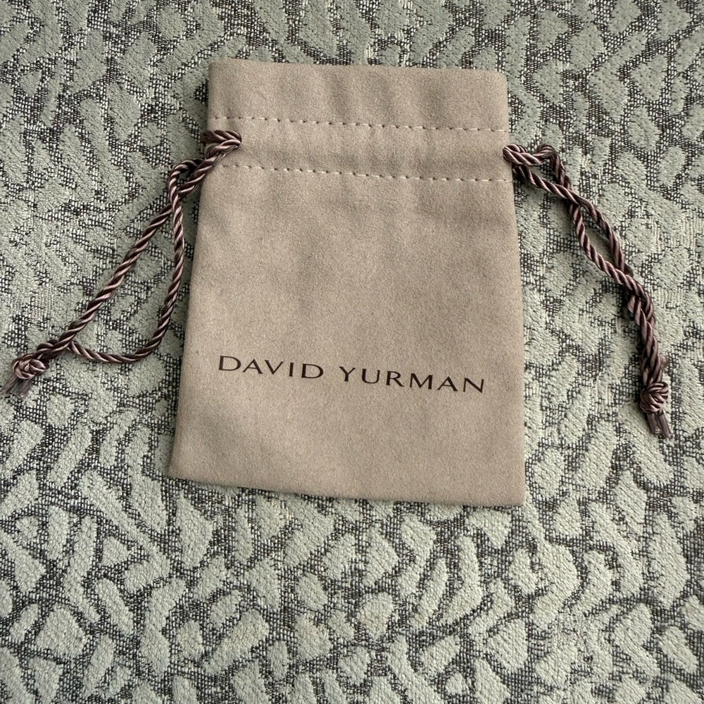 David Yurman Drawstring Pouch with Brown Cord